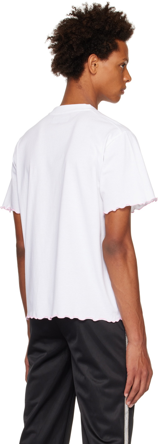 PALMER White Frilly T-Shirt