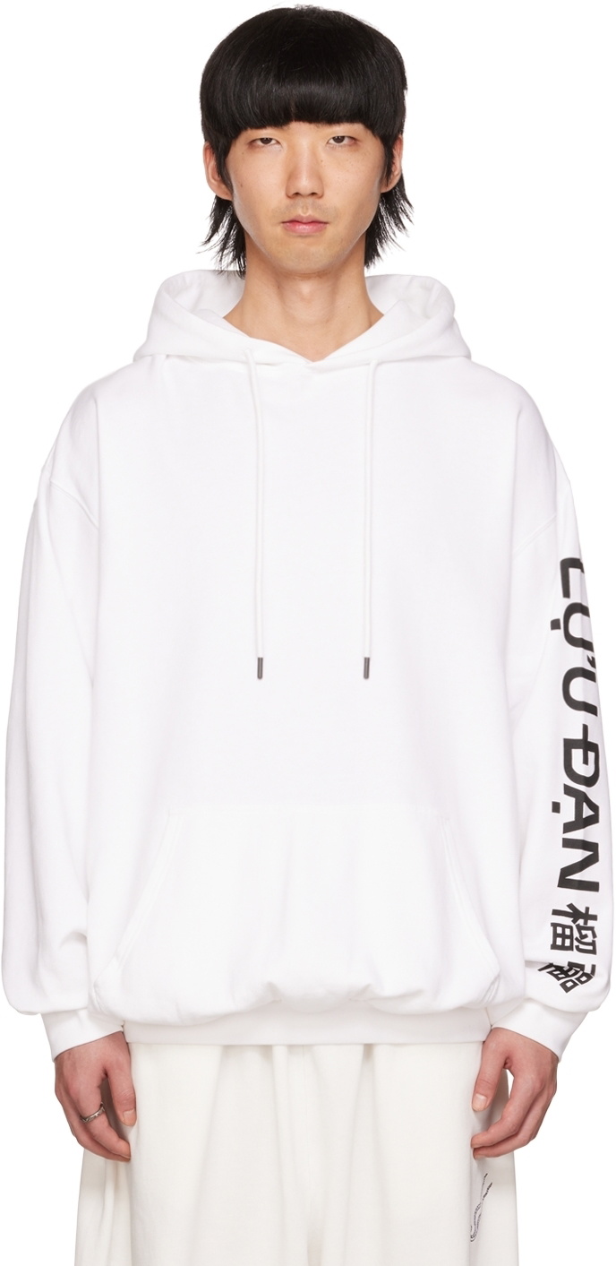 LU'U DAN White Oversized Hoodie LU'U DAN