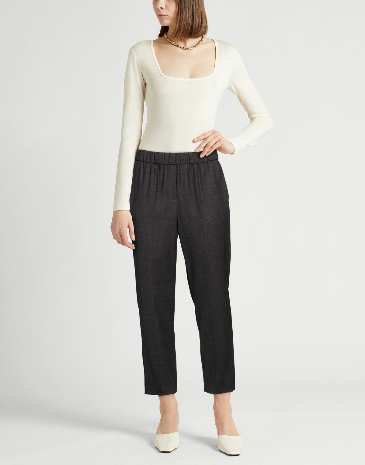 Peserico Womens Pants Charcoal