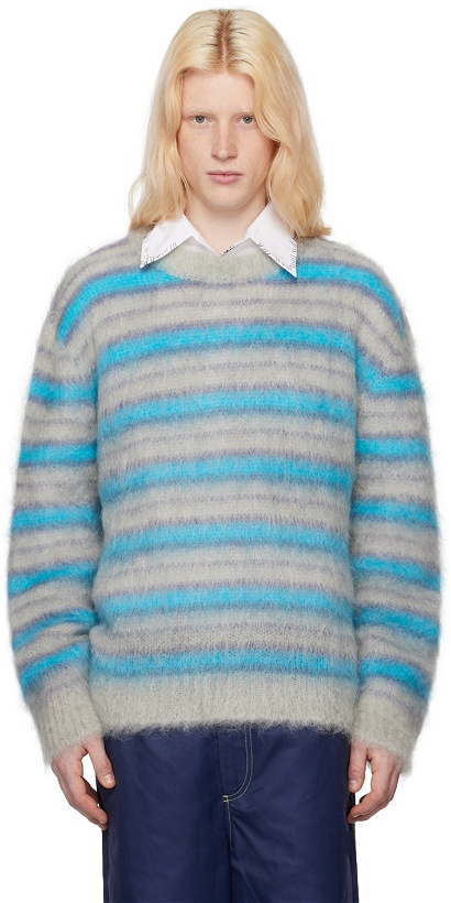 Photo: Marni Gray & Blue Striped Sweater