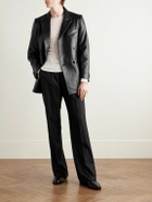 Enfants Riches Déprimés - Florence Double-Breasted Leather Jacket - Black