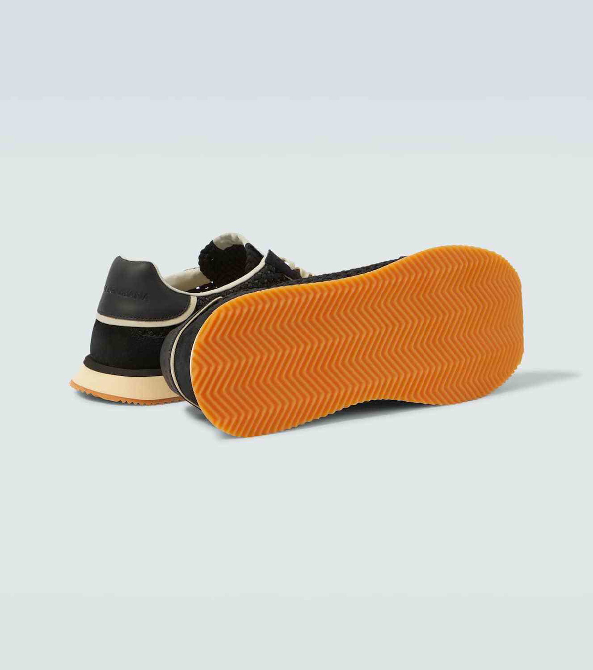 Dolce&Gabbana DG Cushion suede-trimmed sneakers