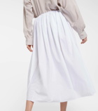 The Row Fleur cotton midi skirt