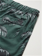 DESMOND & DEMPSEY - Printed Cotton Pyjama Shorts - Green