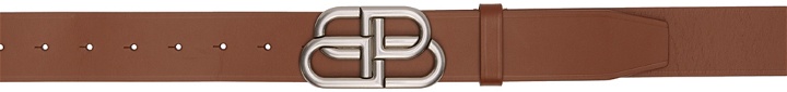 Photo: Balenciaga Brown BB Extra Large Belt