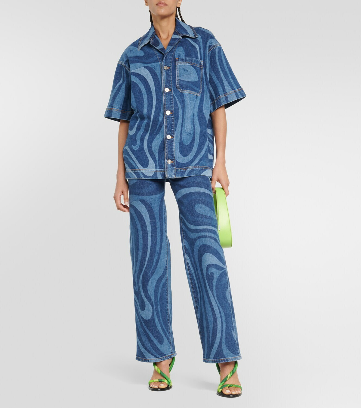 EMILIO PUCCI チュニック 青系