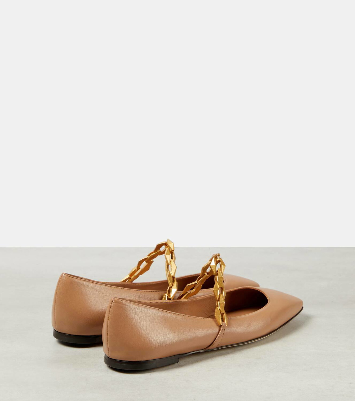 Jimmy Choo Diamond Tilda leather ballet flats Jimmy Choo