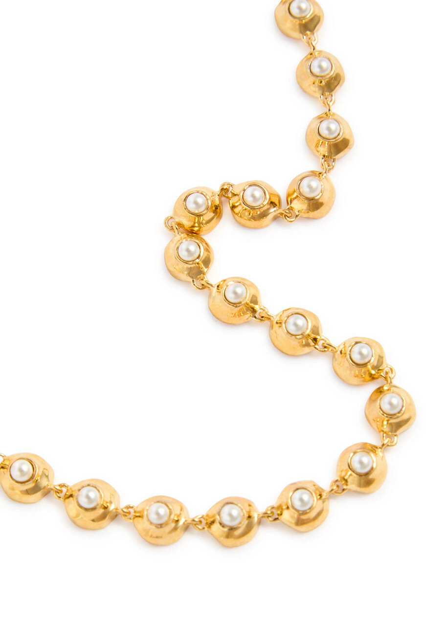 Joanna Laura Constantine Multi Wave 18kt Gold-plated Necklace - One Size