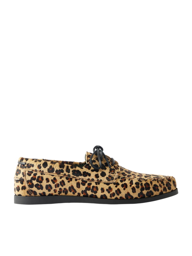 Photo: VINNY's - Boatman Leopard-Print Boat Shoes - Animal print