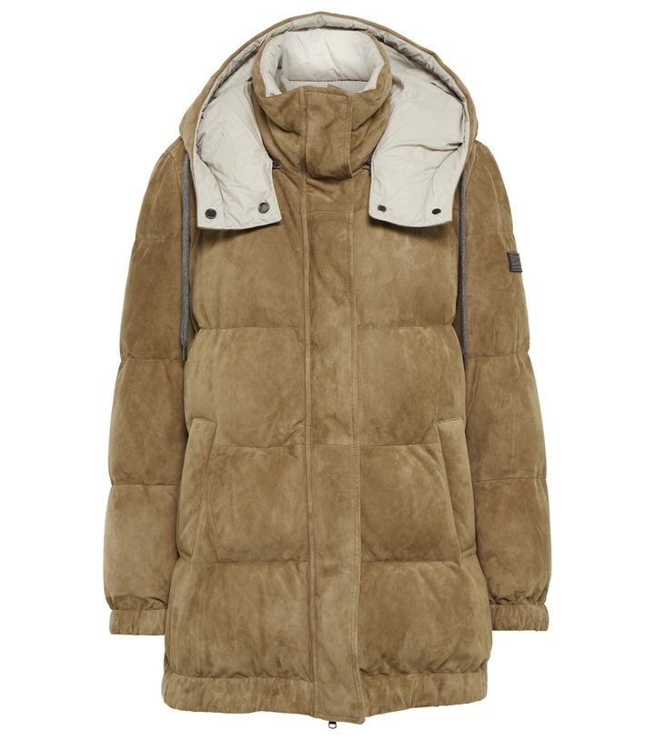 Photo: Brunello Cucinelli - Suede puffer jacket