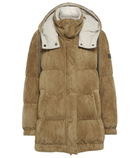 Brunello Cucinelli - Suede puffer jacket