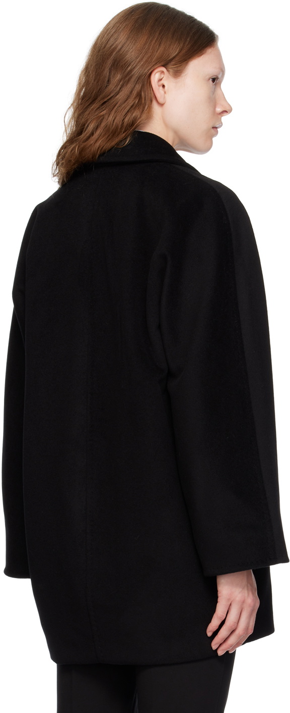コート MAX MARA Women Coats REBUS 806 003 BLACK Max Mara Black Rebus Coat Max Mara