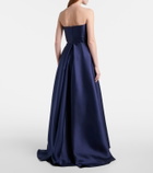 Solace London Strapless satin gown