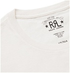 RRL - Logo-Print Cotton-Jersey T-shirt - White