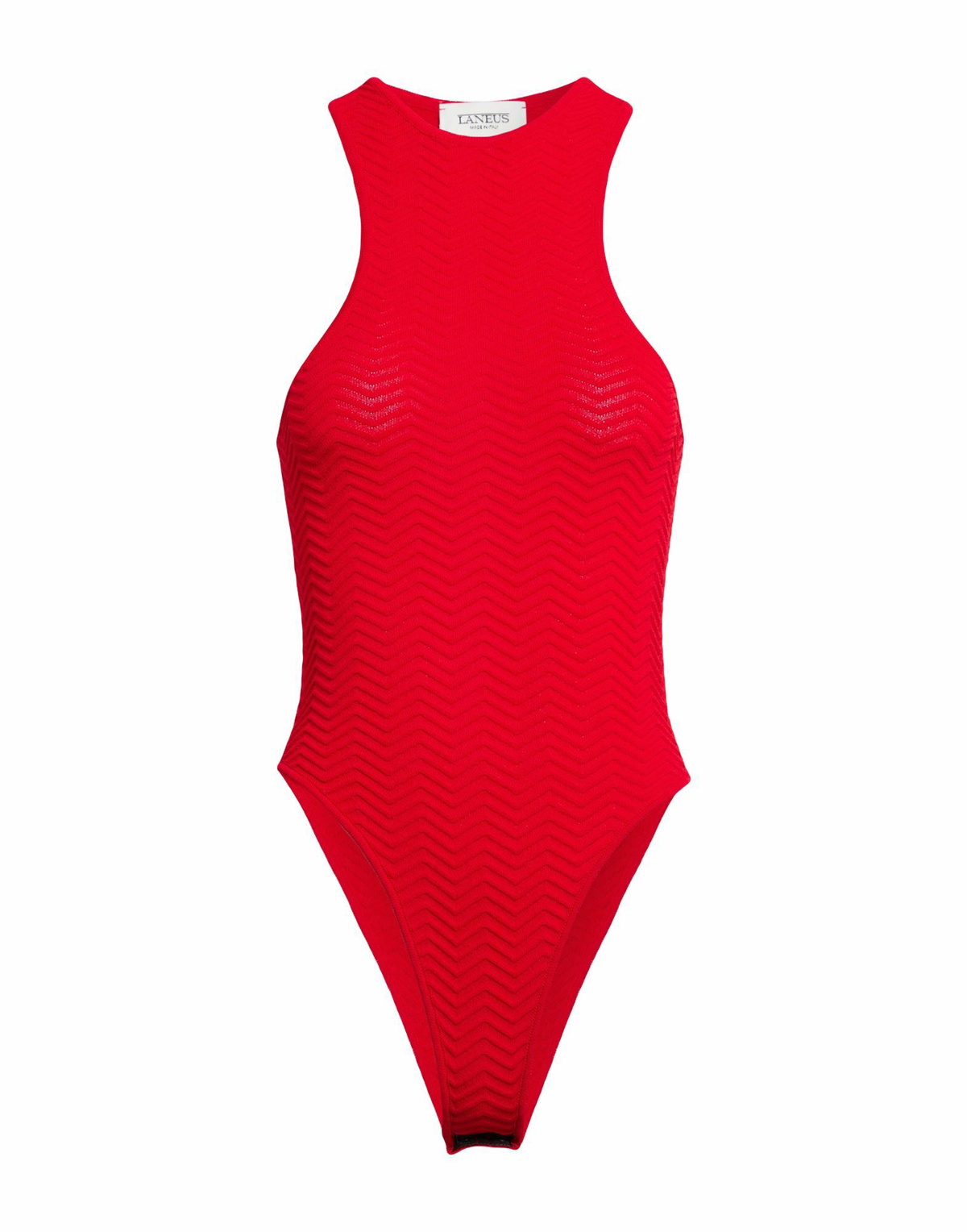 Laneus Womens Bodysuit in Tomato red