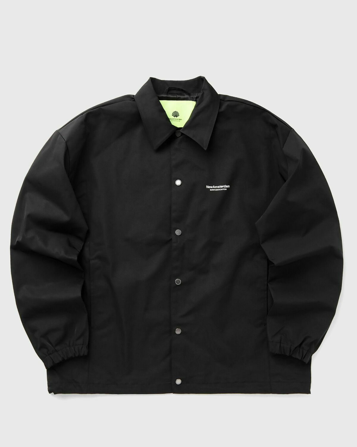 New Amsterdam Coach Jacket Black Jacket Black Overshirts/Windbreaker
