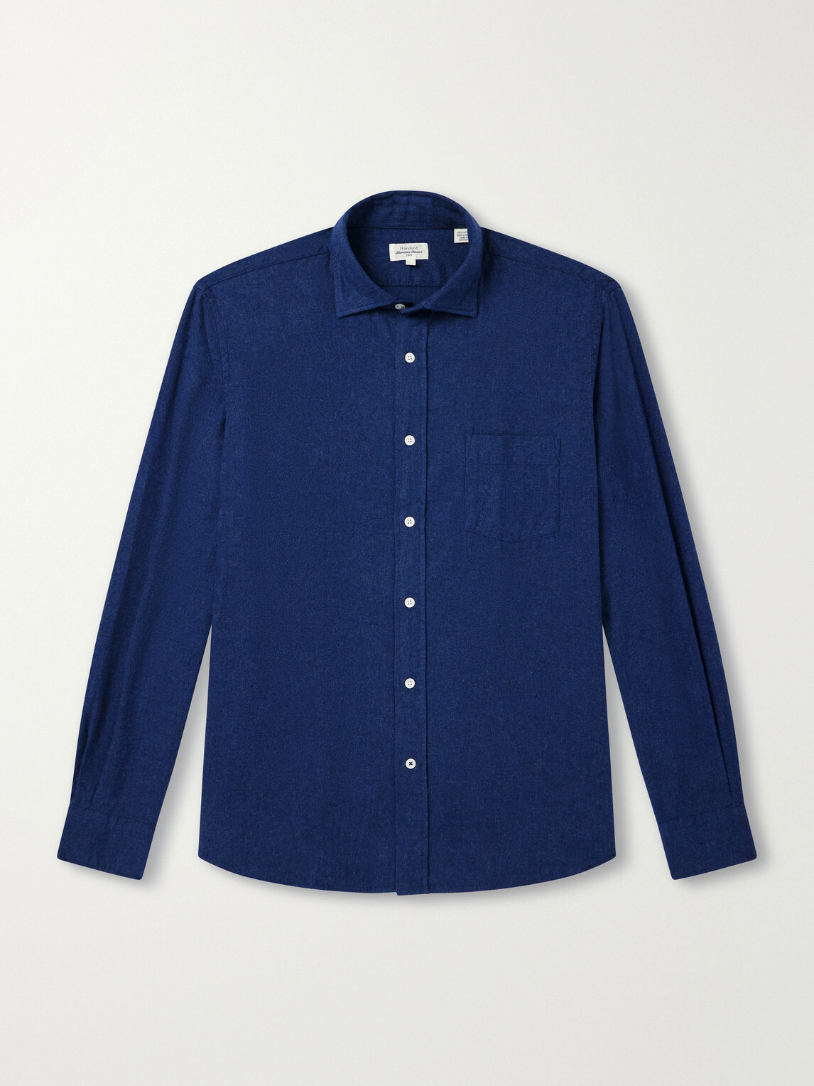 Hartford - Paul Cotton-Flannel Shirt - Blue