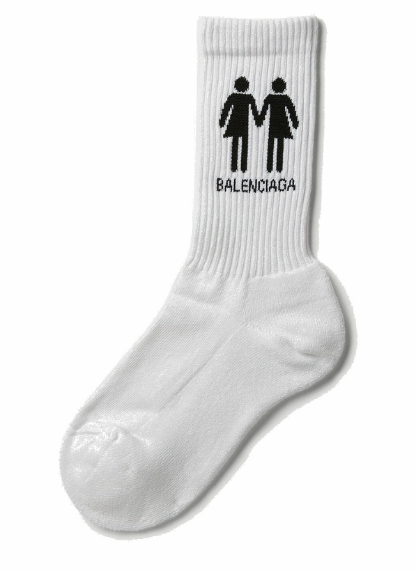Photo: Pride Tennis Socks in White