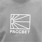 PACCBET Men's Big Logo Crew Sweat in Grey