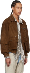 Andersson Bell Brown Mikoos Suede Bomber Jacket