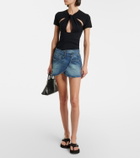 Coperni Logo platform thong sandals