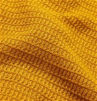Lardini - Waffle-Knit Linen Cardigan - Saffron