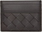 Bottega Veneta Brown Intrecciato Credit Card Holder