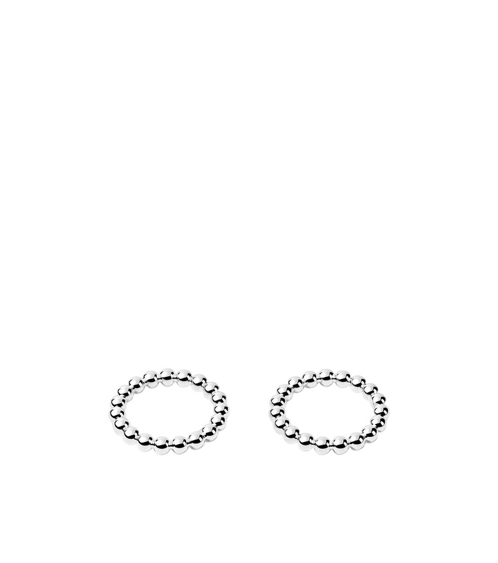 Photo: Christofle Perles set of 2 silver-plated napkin rings