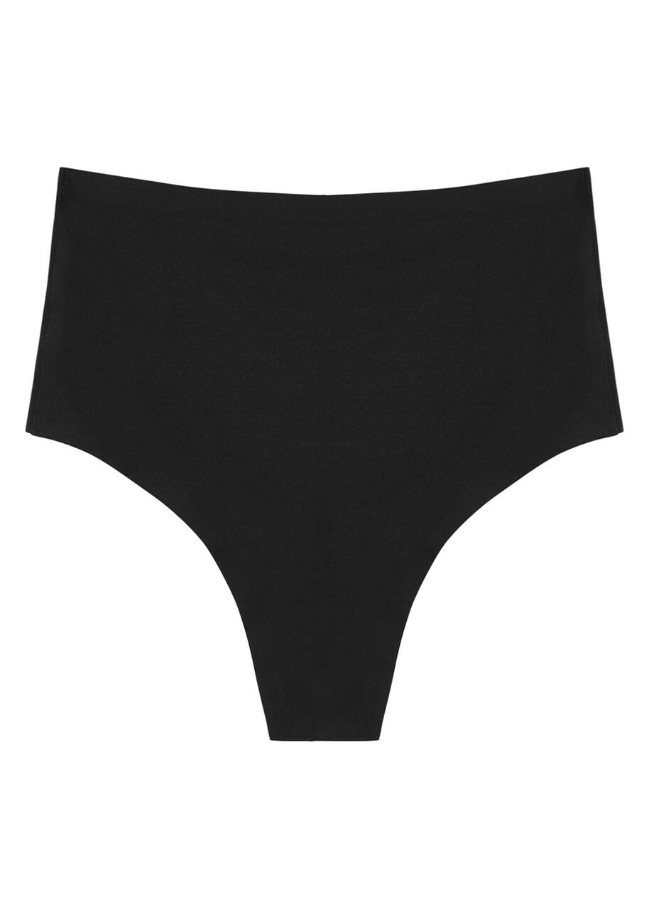 Chantelle Soft Stretch Nude High-waist Thong - Black - One Size
