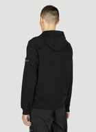 Stone Island - Compass Patch Hooded Sweatshirt in Black