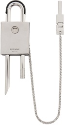 Givenchy Black & White Chito Edition Medium 4G Padlock Keychain