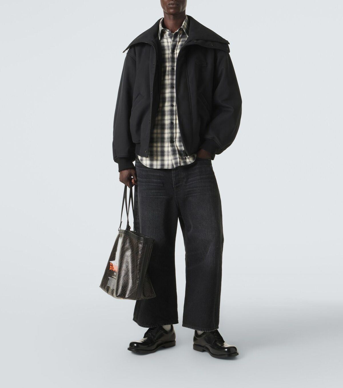 Balenciaga Checked cotton flannel shirt