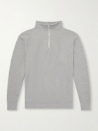 Kaptain Sunshine - Suvin Cotton-Jersey Half-Zip Sweatshirt - Gray