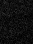 S.N.S. Herning - Stark Slim-Fit Cable-Knit Merino Wool Sweater - Black
