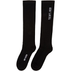 Rick Owens Black Mid-Calf Tecuatl SS20 Socks