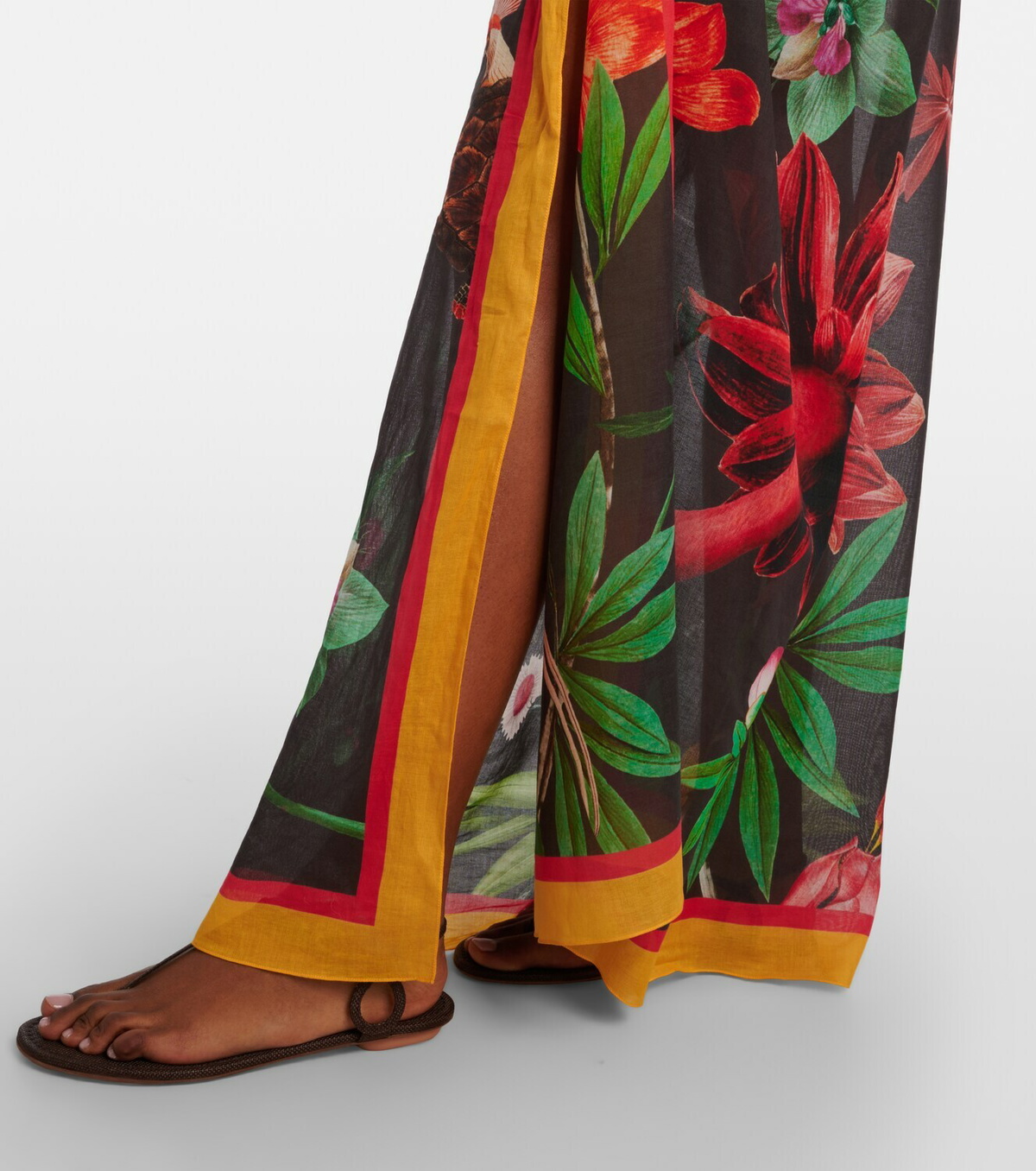 La DoubleJ Zooflora Placée cotton beach cover-up