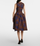Shushu/Tong Floral cotton midi dress