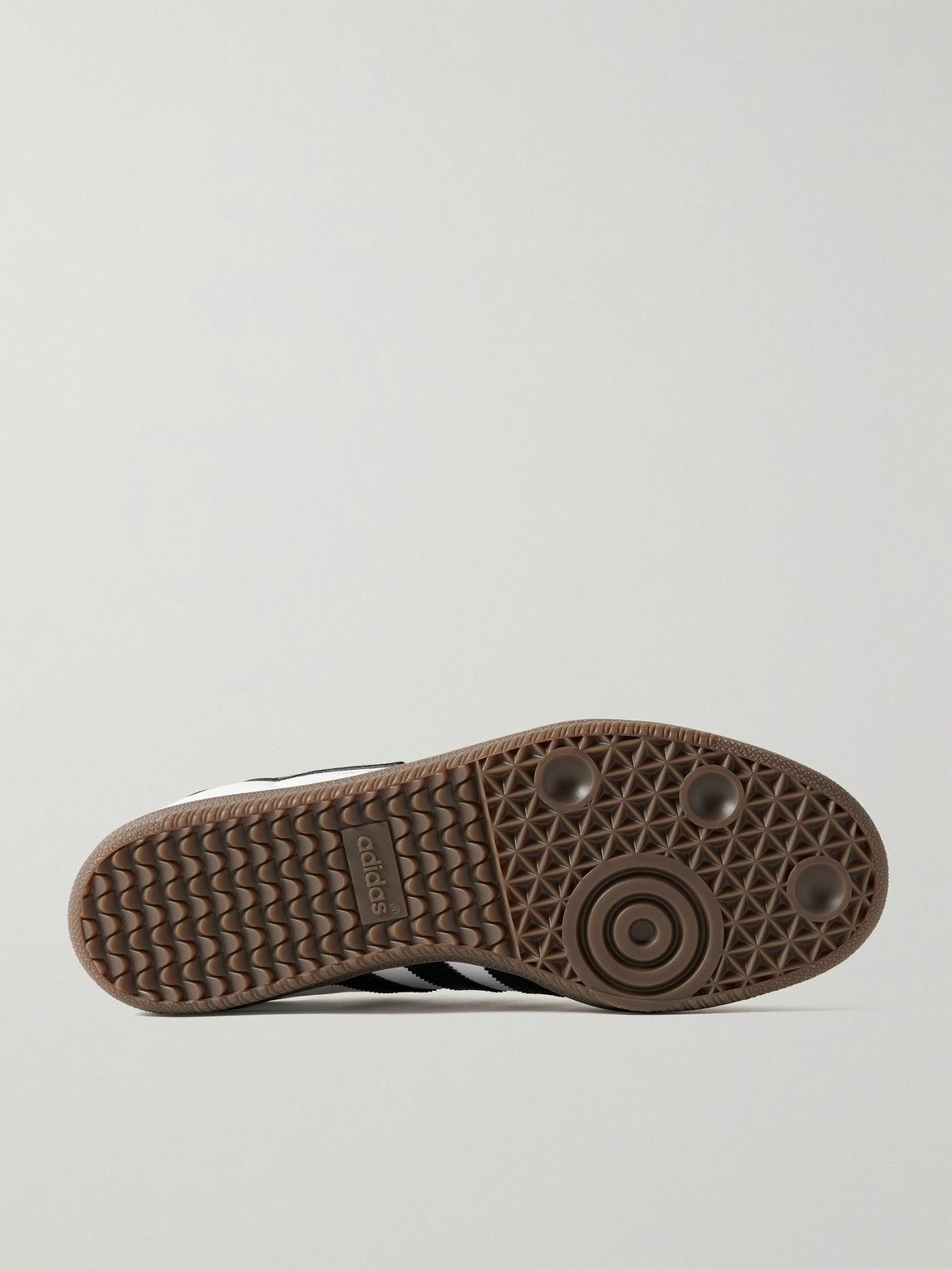adidas Originals - Bape Samba Rubber-Trimmed Leather Sneakers - White