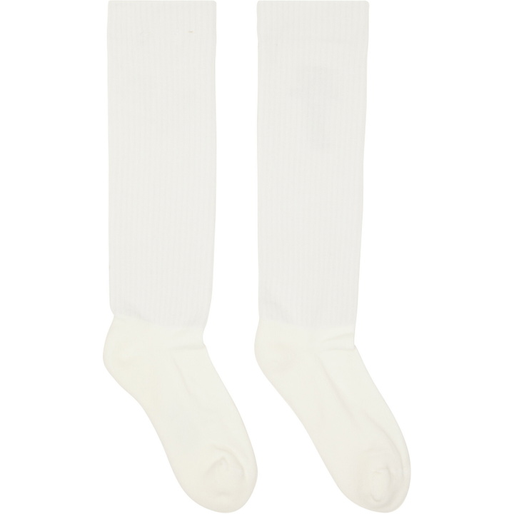 Photo: Rick Owens DRKSHDW White Tower Pentagram Socks