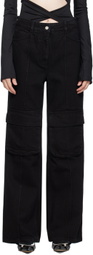 Lado Bokuchava Black Cargo Denim Jeans