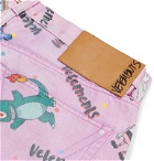 Vetements - Slim-Fit Printed Denim Jeans - Pink
