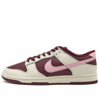 Nike Men's Dunk Low Retro Premium Sneakers in Pale Ivory/Medium Soft Pink