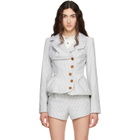 Vivienne Westwood Gray Drunken Tailored Blazer