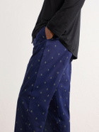 Derek Rose - Nelson 111 Straight-Leg Cotton-Poplin Pyjama Trousers - Blue
