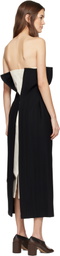 Calvin Klein Collection Black Beatrix Strapless Midi Dress