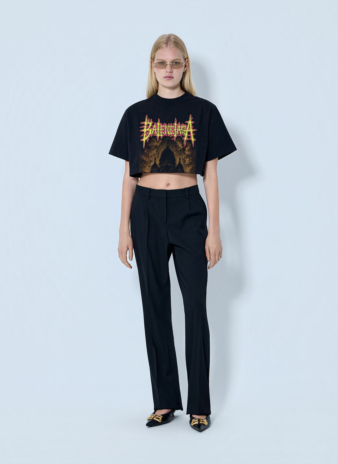 Balenciaga Cropped T-Shirt