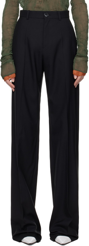 Photo: MARIE ADAM-LEENAERDT Black Classic Wool Trousers
