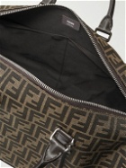 Fendi - Leather-Trimmed Monogrammed Canvas Duffle Bag