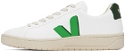 VEJA White & Green Urca CWL Sneakers