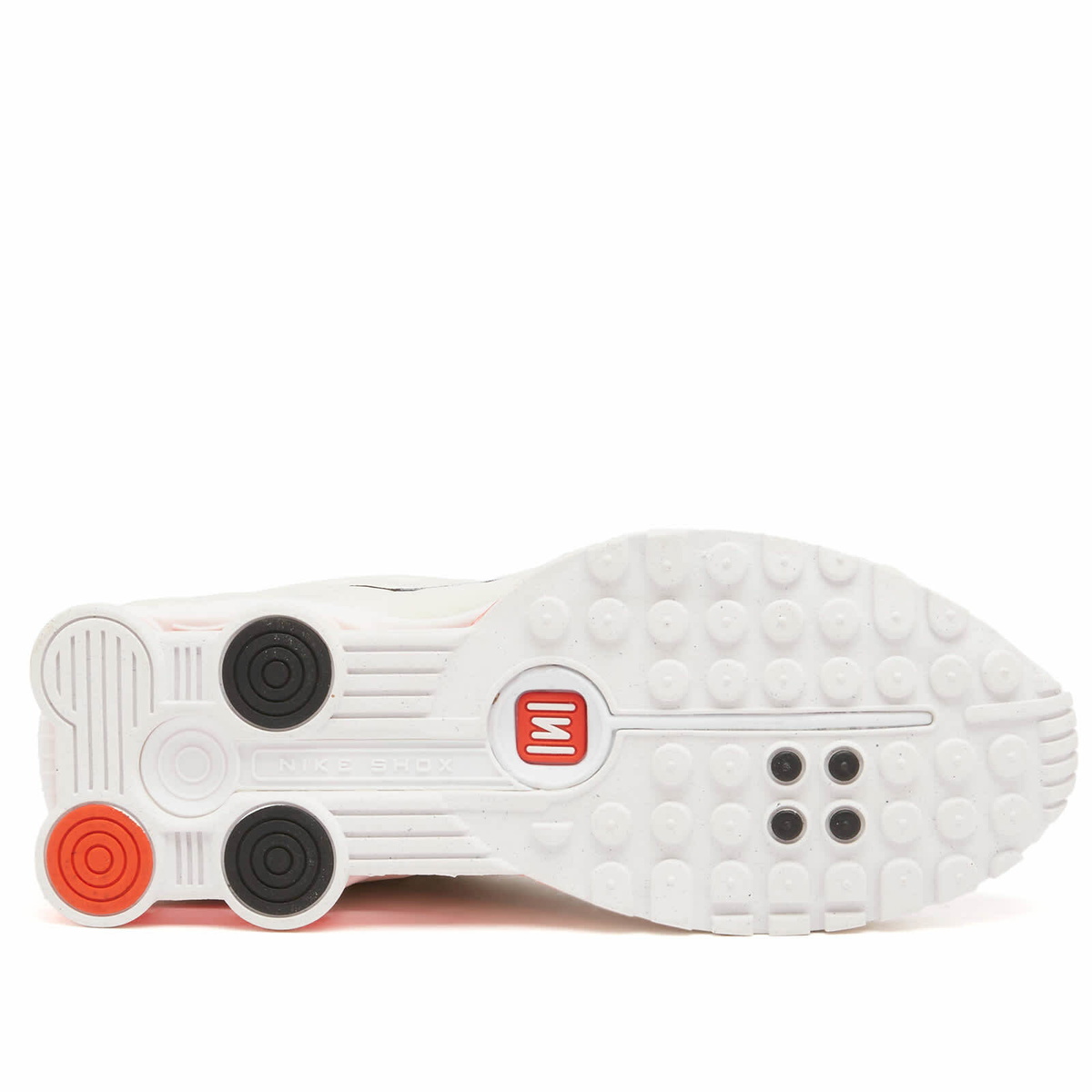 Nike Women's Shox R4 W Sneaker in White/Phantom/Red